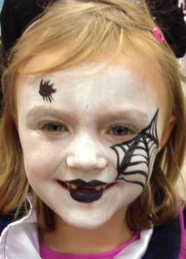 ansiktsmålning barn halloween